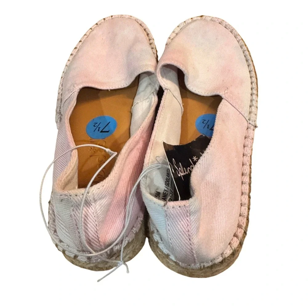 Anthropologie Splendid Laney Women's Pastel Tie Dye Espadrille 7.5‎ NWT summer